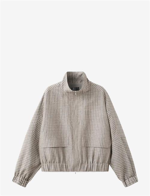 Mango | Checked Bomber Jacket | L