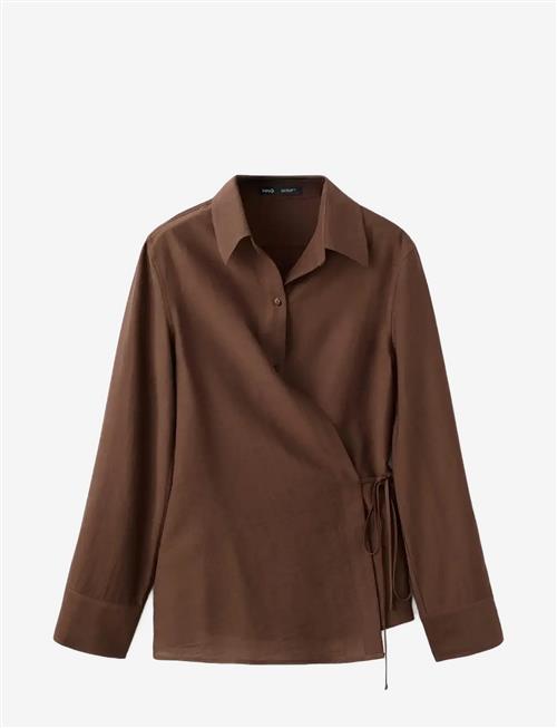 Mango | Wrap Shirt With Bow | XS
