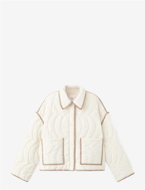Mango | Contrast Piping Quilted Jacket | M