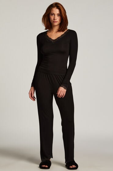 Hunkemöller Pyjamassæt Sort