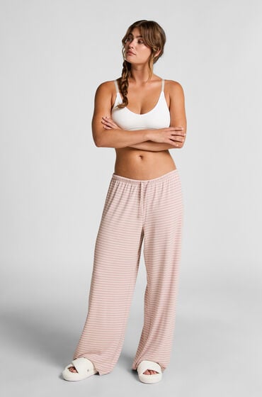 Hunkemöller Stribede Pyjamasbukser Lyserød
