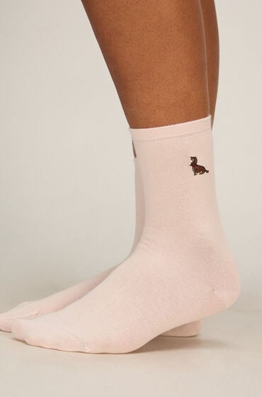 Hunkemöller Sokker 3 Pair Cotton Lyserød
