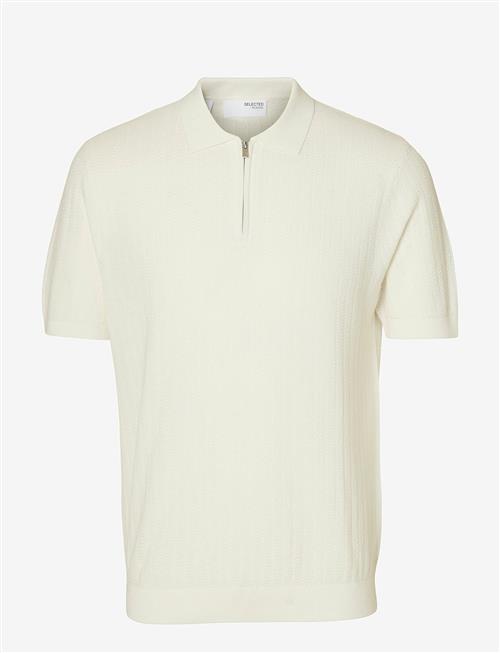 Selected | Slmcran Ss Knit Structure Zip Polo Noos | XL