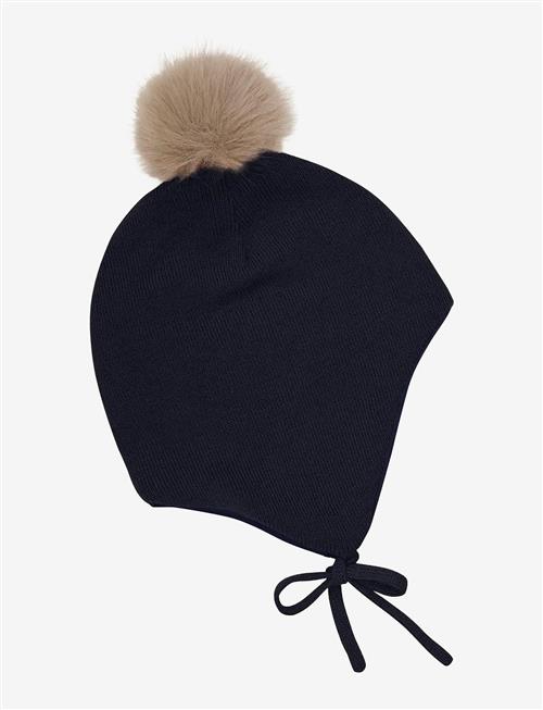 Minymo | Hat W. Detachable Fake Fur | 3-6M