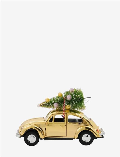 house doctor | Decoration, Hdxmas Car, Golden | 12.5X5X8CM