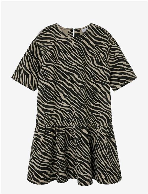name it | Nkfzebra Twill Ss Dress 4003-Td D | 128