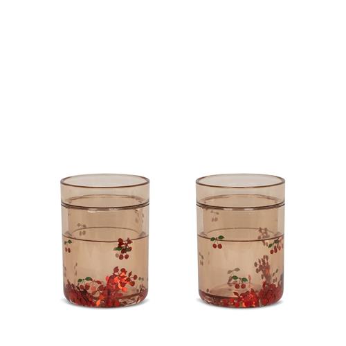 Konges Sløjd 2 Pakker Glitterkopper Cherry  Cherry-OS  Rød  One Size  unisex