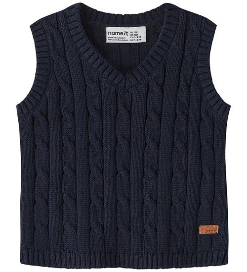 Name it Vest - Strik - NBMRAFFAT - Navy Blazer