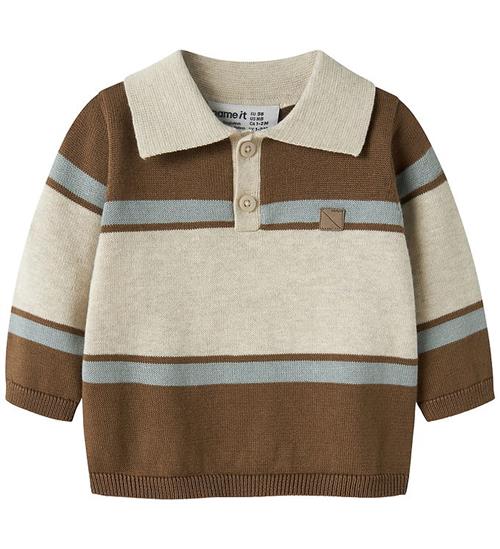 Name it Cardigan - Strik - NBMRAL - Sepia