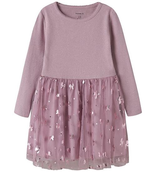 Name It Kjole - NkfRosally - Mauve Shadows