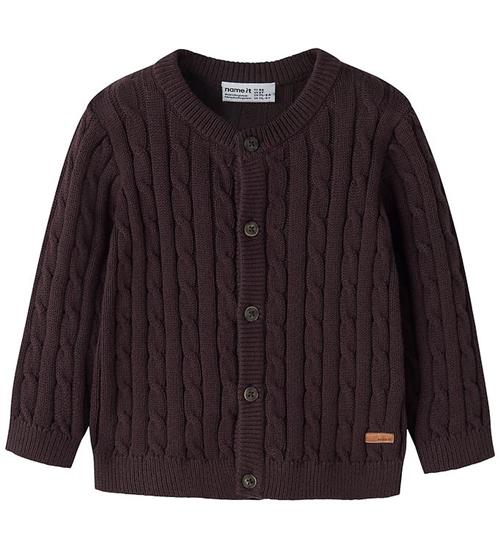 Name It Cardigan - Strik - NmmRaffat - Chocolate Plum