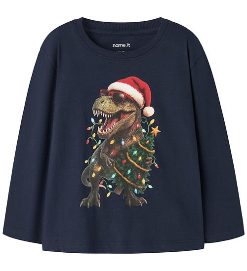 Name It Bluse - NmmVosmas - Navy Blazer/Dinosaur