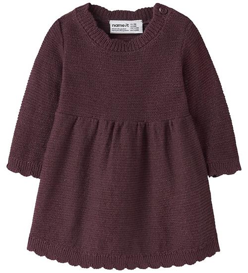 Name It Kjole - Strik - Catawba Grape/Tone In Tone Lurex