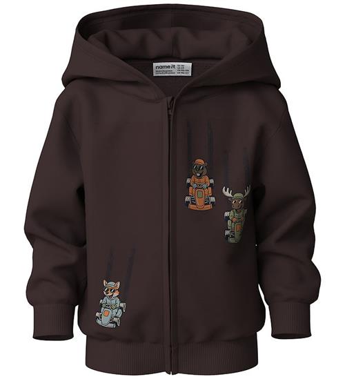 Name It Cardigan - NmmVoltinus - Chocolate Plum/Racing
