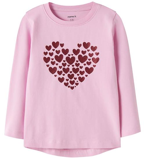 Name It Bluse - NmfViparty - Full Blooming Pink/Heart