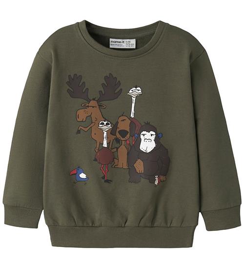 Name It Sweatshirt - NmmRad - Olive Night