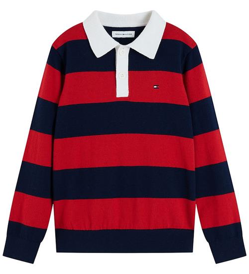 Tommy Hilfiger Polo - Strik - Red/Dark Blue