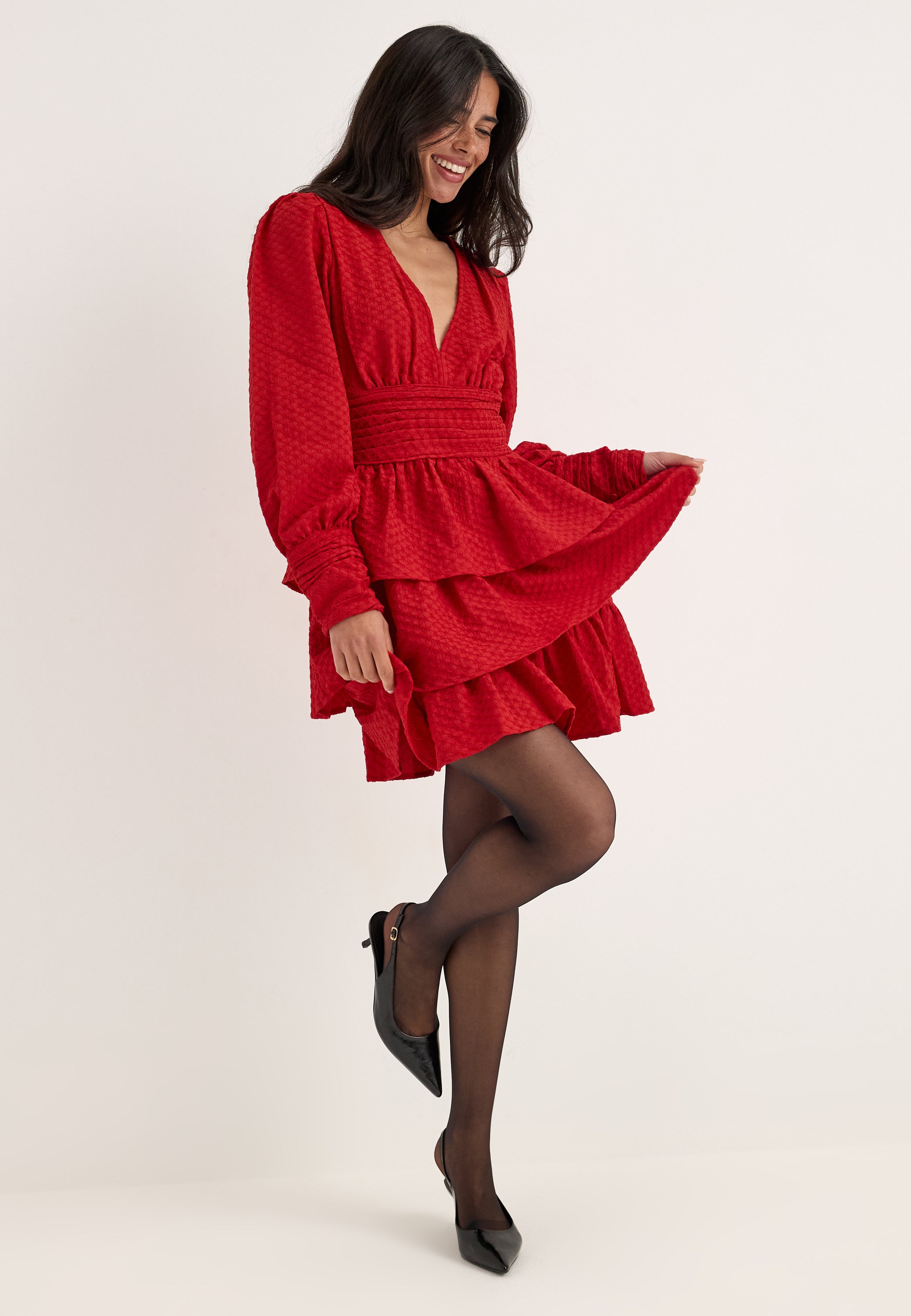 PIECES Pcmonika Ls Short Dress