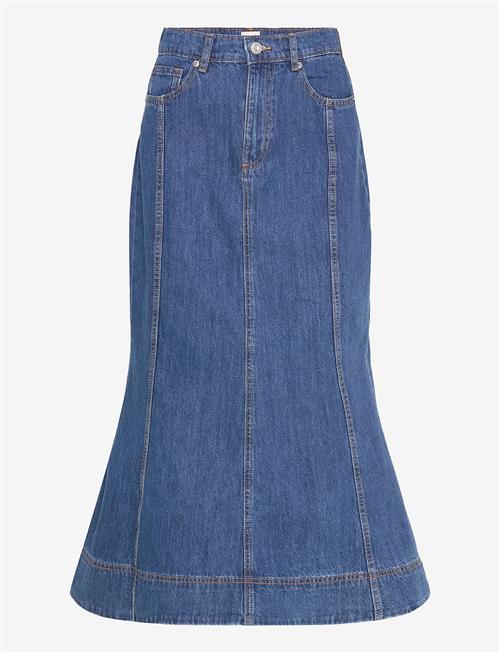 French Connection | Denver Denim Flare Midi Skirt | 36