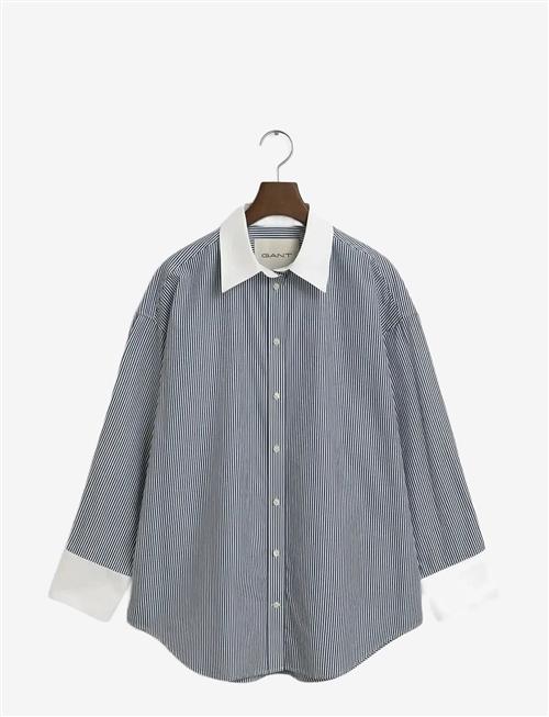 Gant | Os Contrast Collar Striped Shirt | 36