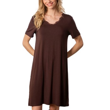 Trofé Trofe Viscose Nightdress Brun viskose X-Large Dame