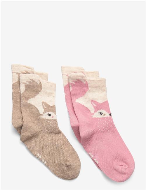 Minymo | Socks W. 3D Effect (2-Pack) | 35\38