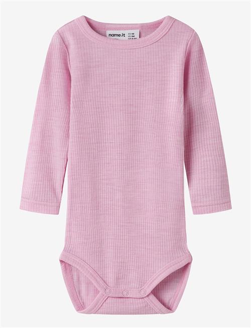 name it | Nbnwax Wool Rib Ls Body Noos | 56