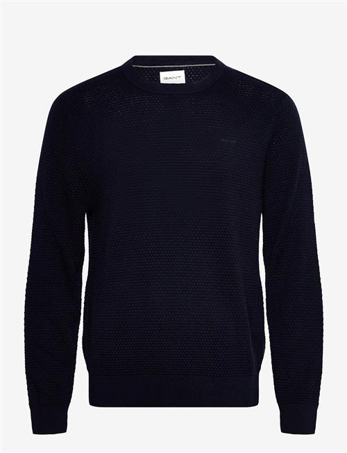 Gant | Textured Cotton Merino C-Neck | XXXL