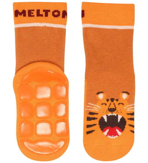 Melton Strømper - Anti-Slip - Tiger - Golden Ochre