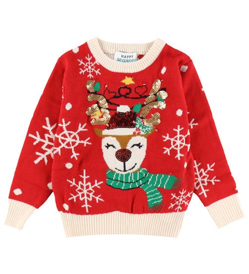 Jule-Sweaters Bluse - Strik - The Sparkling Reindeer