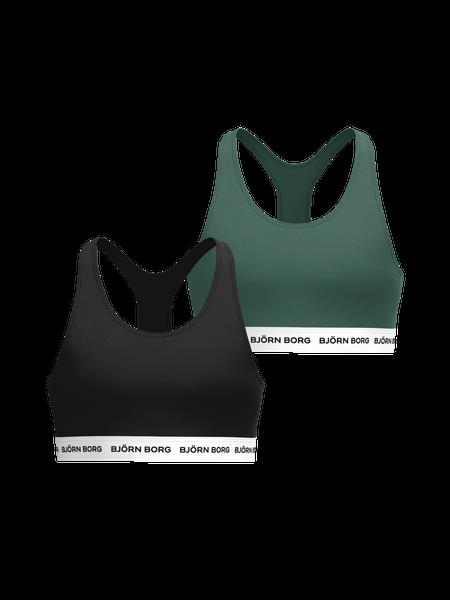 Björn Borg Cotton Stretch Logo Soft Top 2-pack Sort, 158-164