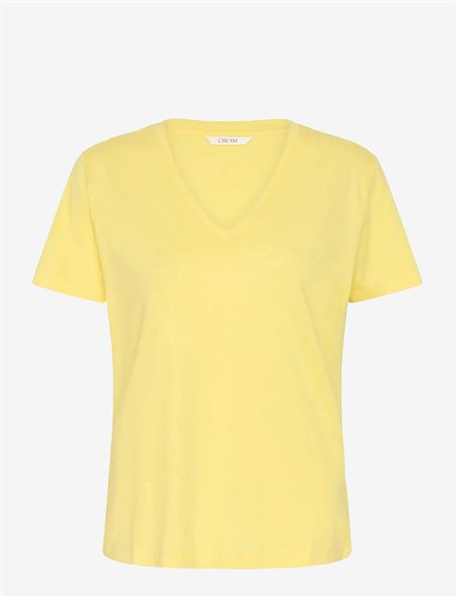 Cream | Crnaia Deep V-Neck T-Shirt | L