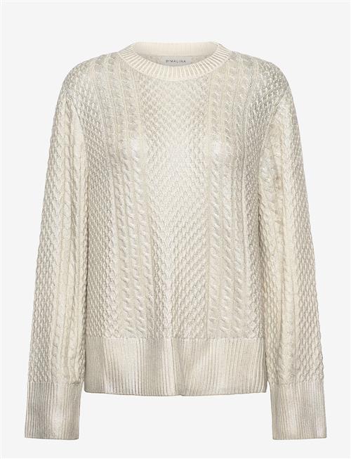 Malina | Lune Cable Knitted Meatallic Sweater | L