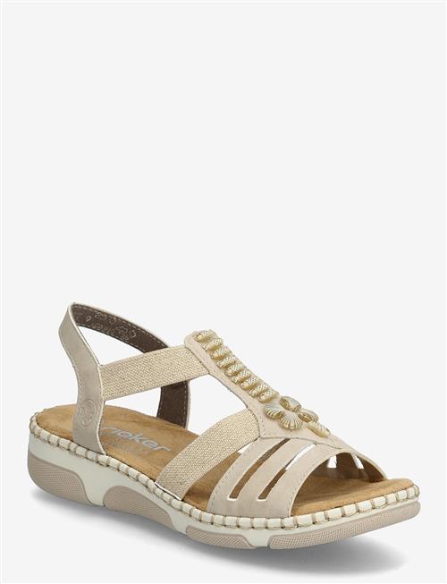 Rieker | Rieker Ladies' Sandals 66201-62 Beige | 40