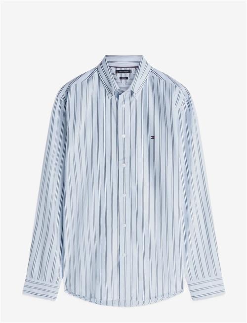 Tommy Hilfiger | Flex Poplin Bold Stripe Rf Shirt | XXL