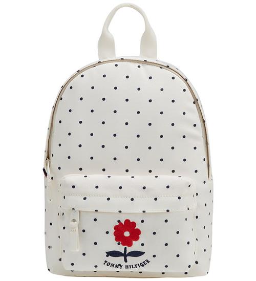 Tommy Hilfiger Børnehavetaske - Ivory Petal m. Prikker