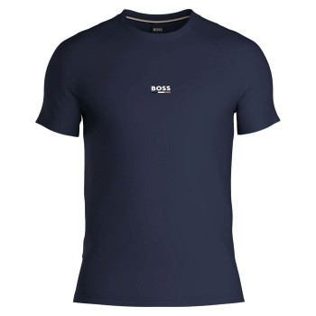 BOSS Classic T ShirtRN Slim Fit Marineblå bomuld Large Herre