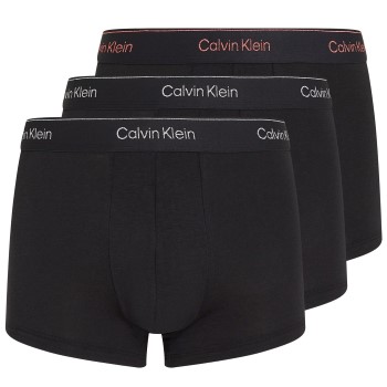 Calvin Klein 3P Holiday Modern Cotton Low Rise Trunk Sort bomuld Large Herre