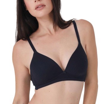 sassa BH Bamboo Jacquard Padded Soft Bra Marineblå viskose A 85 Dame