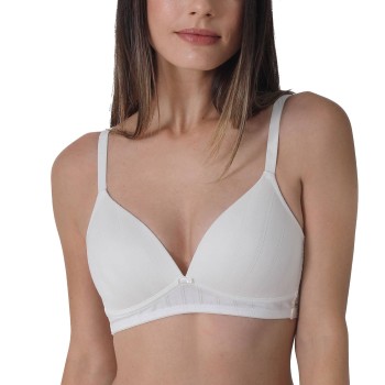 sassa BH Natural Stripe Padded Soft Bra Benhvid viskose B 90 Dame