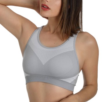 sassa BH Racerback Sports Bra Grå Small Dame