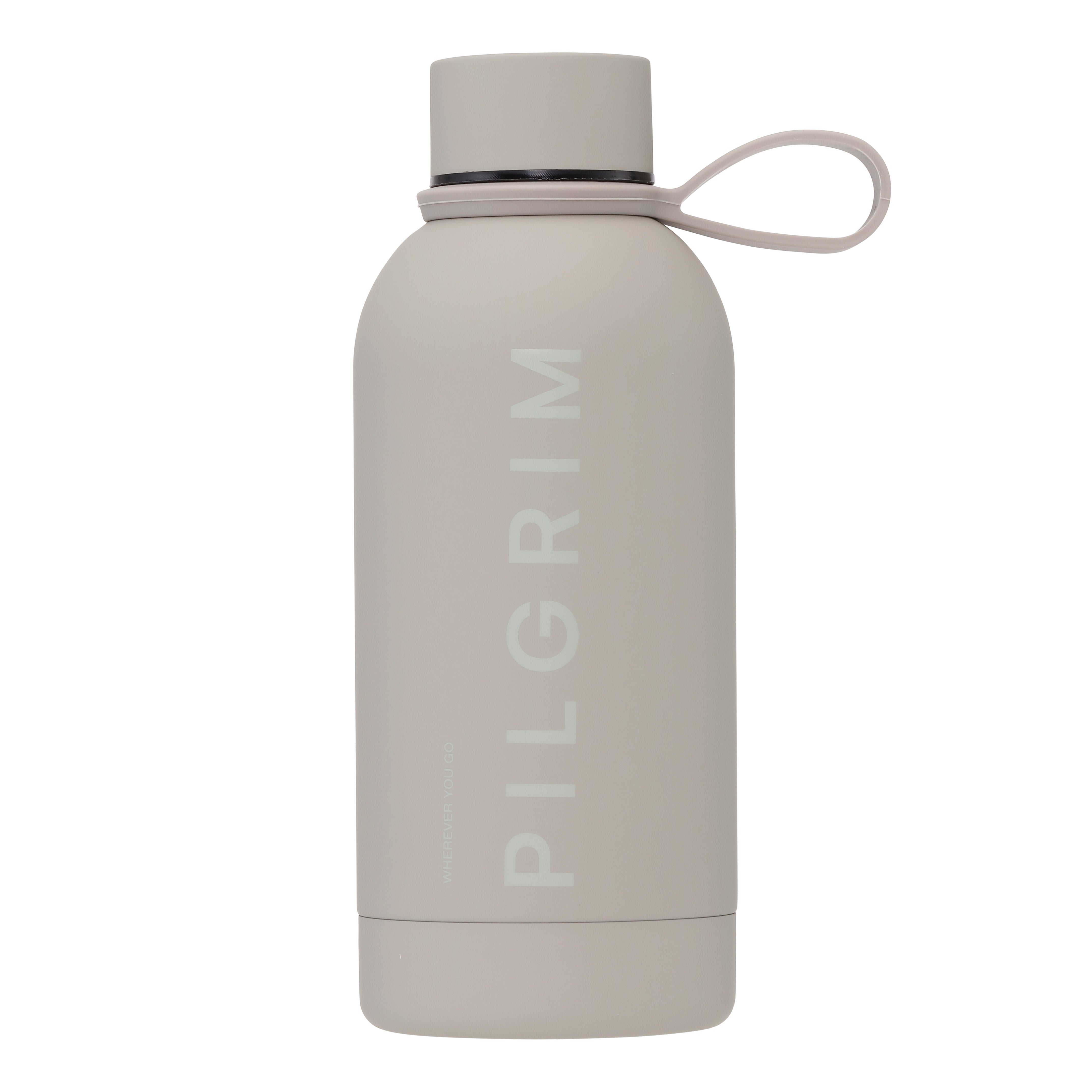 Pilgrim PILGRIM Drikkeflaske 350 ml - lys grå med Pilgrim logo