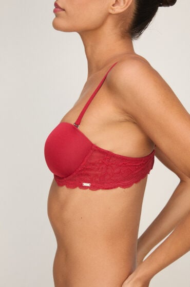 Hunkemöller Formstøbt stropløs bøjle-bh Angie Rød