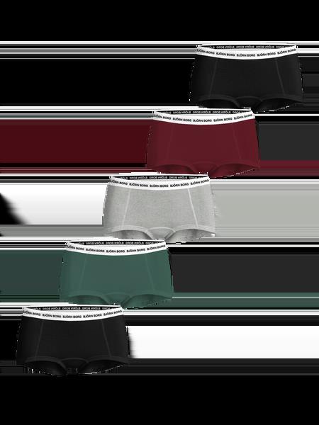 Björn Borg Logo Boxer Shorts 5-pack Sort, XL