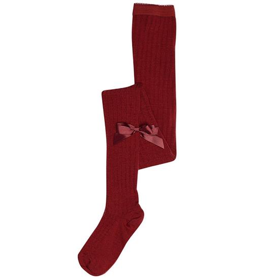 MP Strømpebukser - Rib - Uld - Vita - Karanda Red