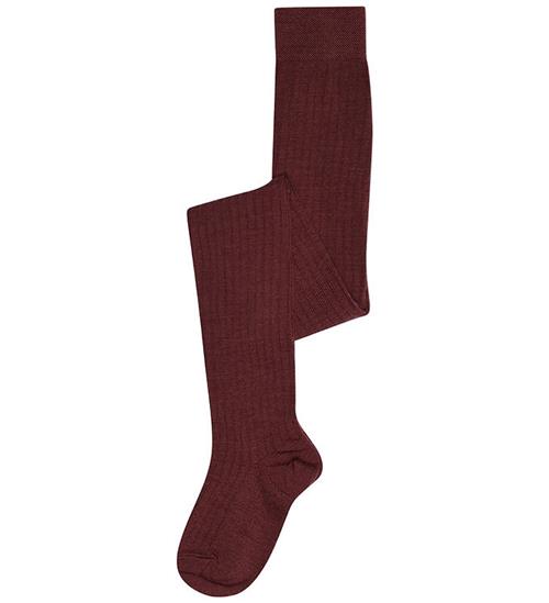MP Strømpebukser - Rib - Uld - Lenox - Grape Skin