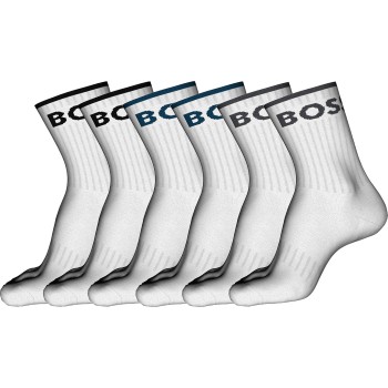 BOSS Strømper 6P Quarter Stripe CC Sock Flerfarvet Str 43/46 Herre