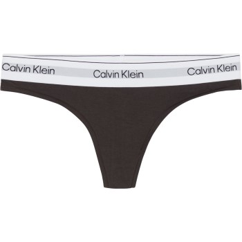 Calvin Klein Trusser 3P Modern Cotton Naturals Thong Brun Small Dame