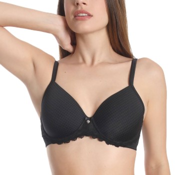 sassa BH Beautiful Classic Padded Underwired Bra Sort polyamid C 80 Dame