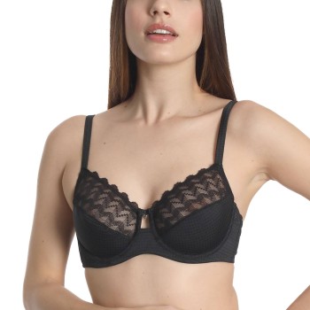 sassa BH Beautiful Classic Underwired Bra Sort polyamid E100 Dame